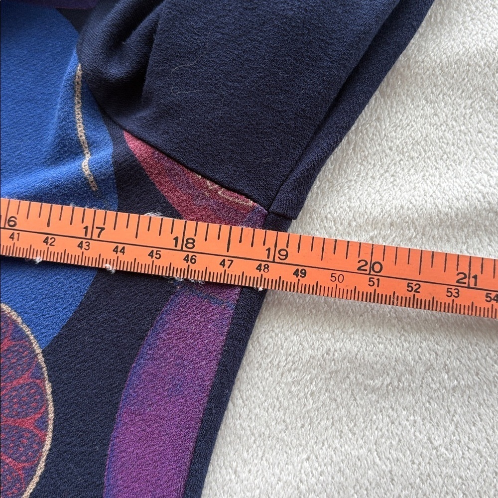 DESIGUAL Long Sleeve Top - Blue and Purple Floral - Picture 10 of 11